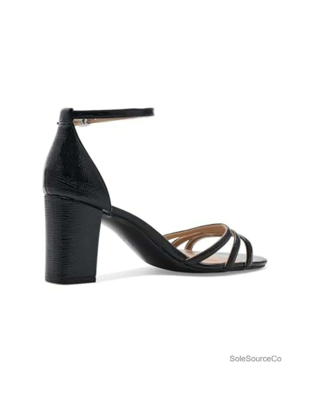 Heeled Sandals with Block Heel and Platform - Open Toe Dress Shoes